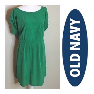 Green summer above the knee dress